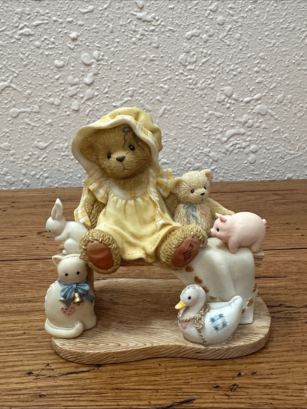 Cherished Teddy Bear Figurine in Yellow Dress - Home Accents